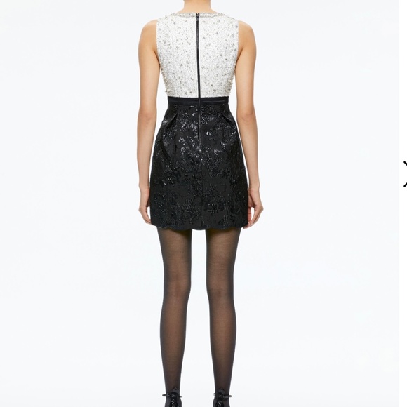 Alice + Olivia TRUE EMBELLISHED BODICE MINI DRESS - Picture 2 of 5